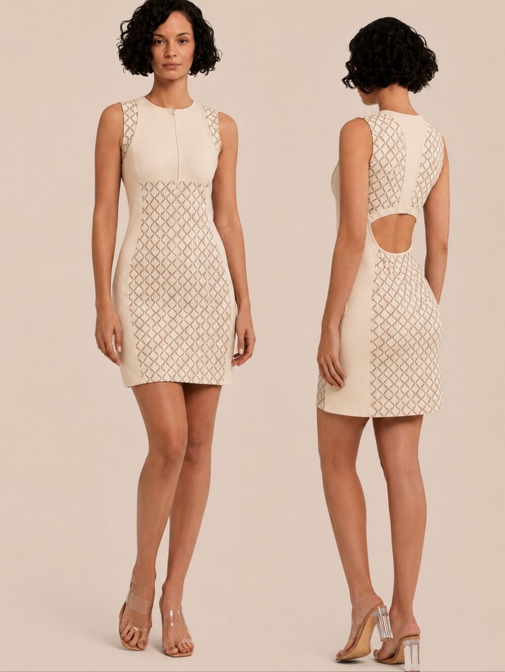 Wolford W-Print Dress Cream US 10